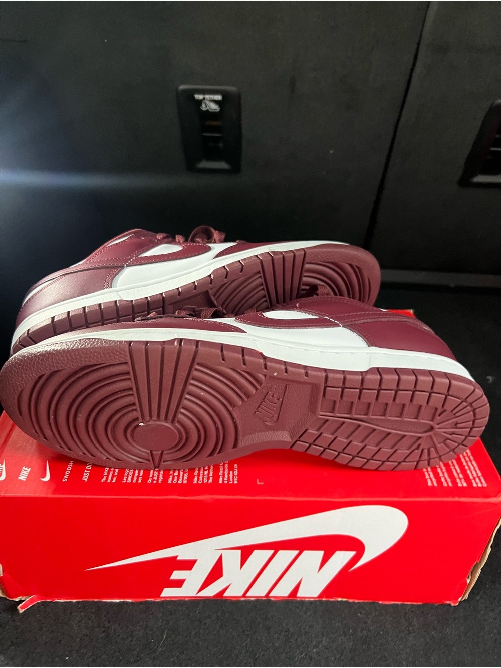 Nike Dunk Low Retro Redwood White Gym Red DV0833-115 Men's Size 9.5 New No Lid! - Picture 4 of 7
